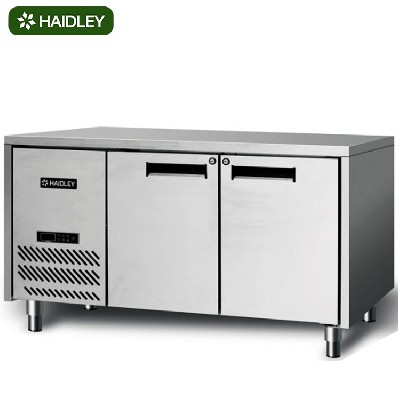 Hydeli two door air-cooled platform refrigerator